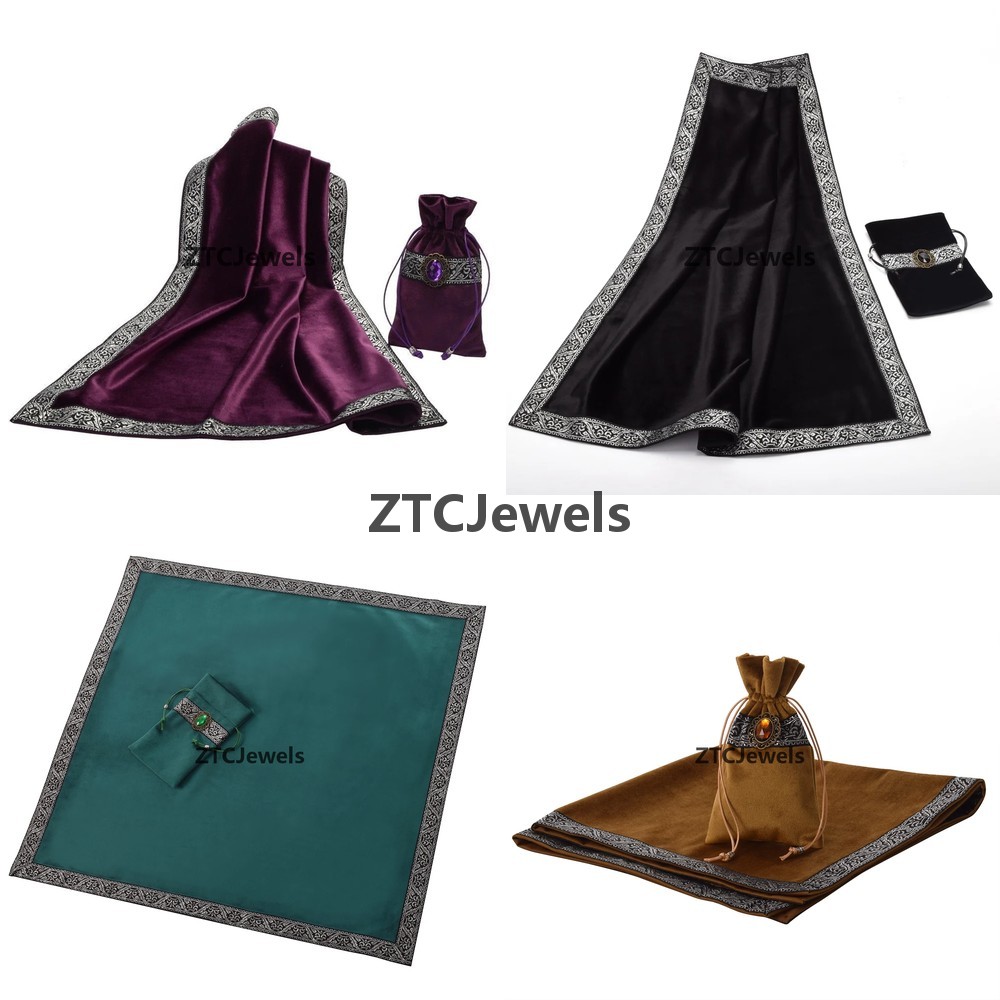 Board Game Table - Taplak Meja Tarot Beludru dengan Tas