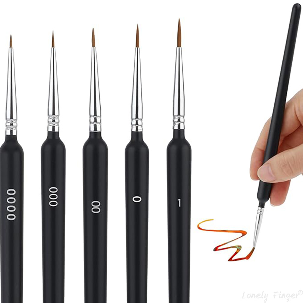 Miniature Painting Set - Set Kuas Cat 5/11 Buah, Kuas