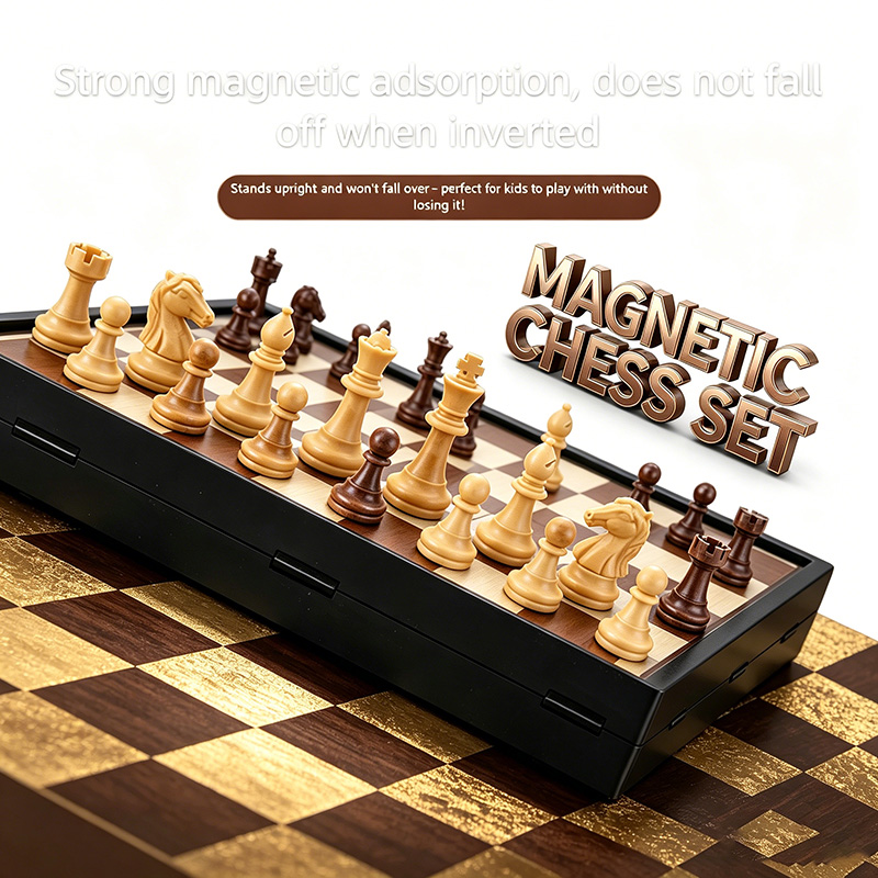 Board Game Quacks - Papan Permainan Catur Magnetik Lipat 24CM