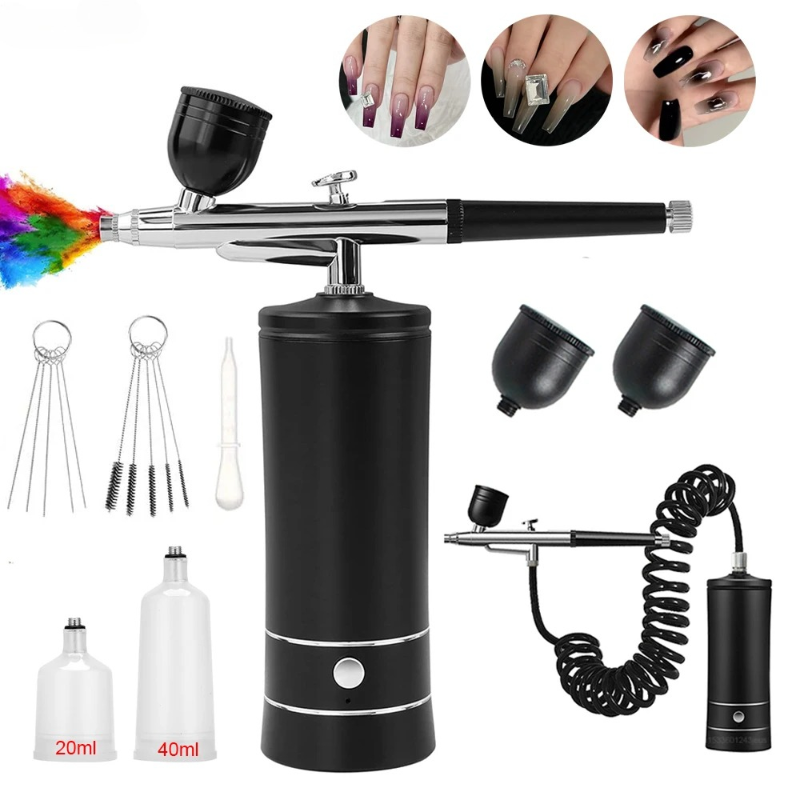 Kit Lukisan Seni Kuku Airbrush - Miniature Painting Set ulasan dan harga