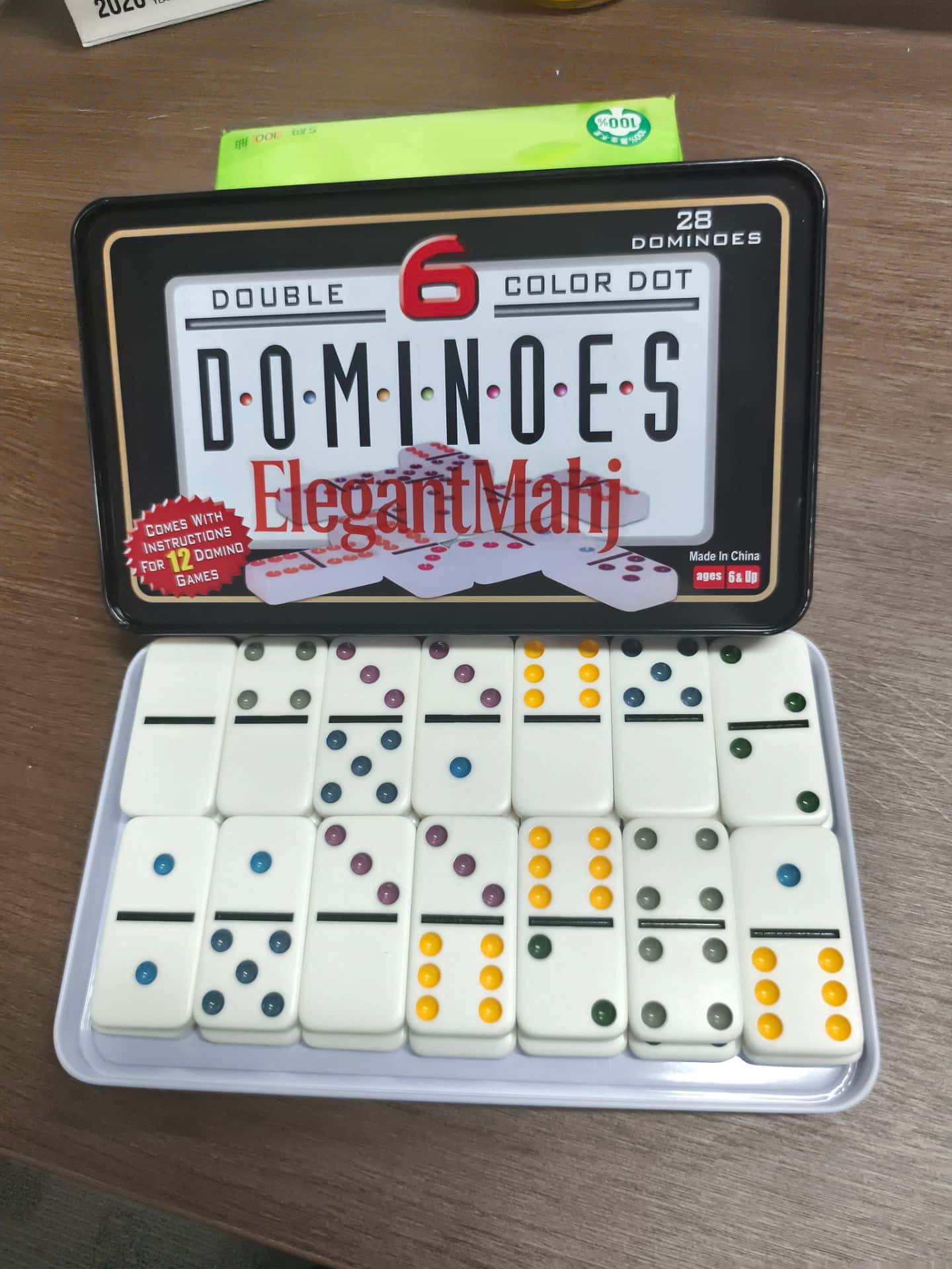 Set Domino Double Six EleganMa - Board Game Dots ulasan dan harga